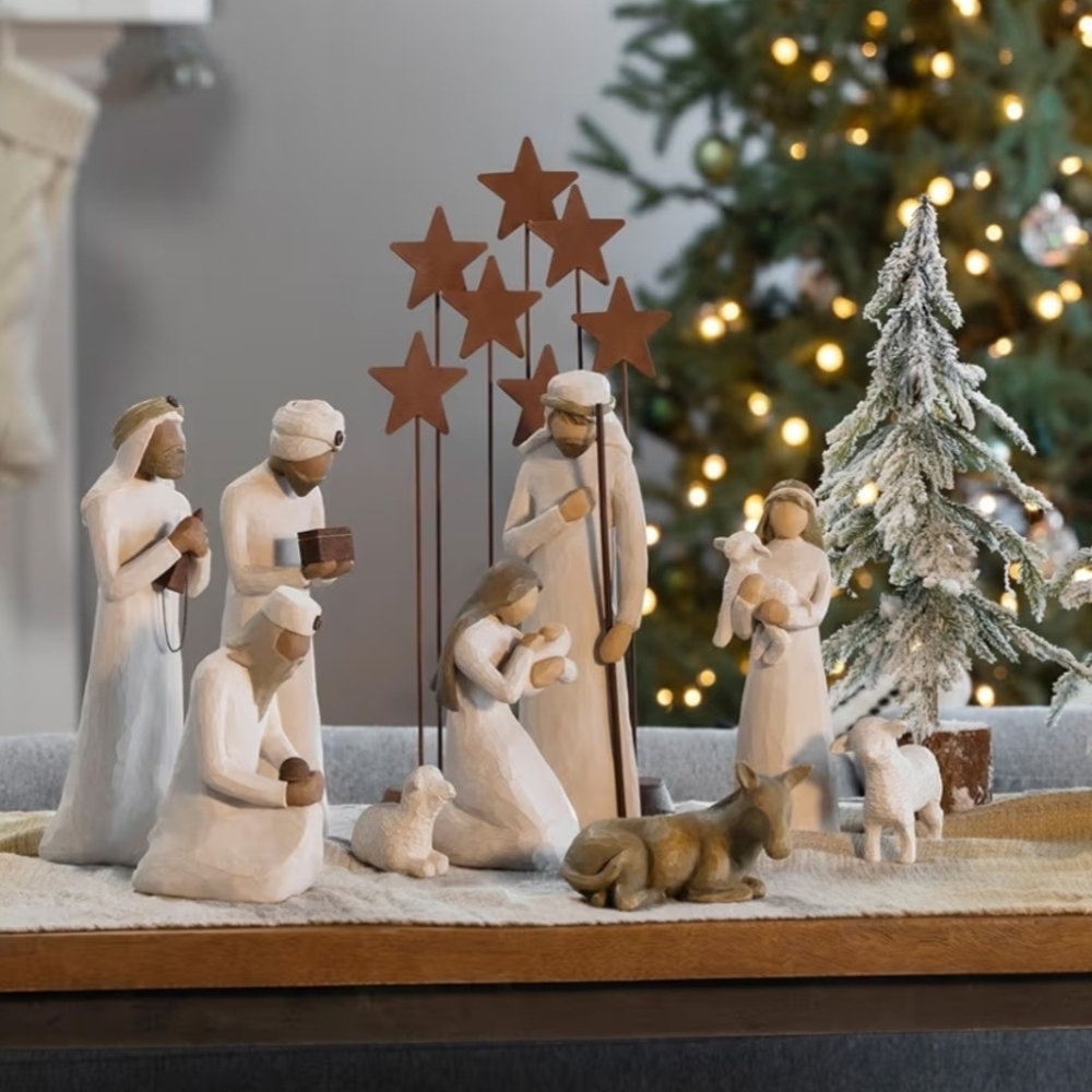 The Willow Tree Metal Star Backdrop, a collectible accessory designed by Susan L - Picture 3 of 3